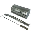 Kit tereré cuia copo redondo frisado recartilhado 300ml + bomba tela clássica 18cm + escova Kit tereré cuia copo redondo frisado recartilhado 300ml + bomba tela clássica 18cm + escova
