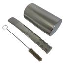 Kit tereré cuia copo redondo liso 300ml + bomba tela super premium extra larga 20cm + escova higiênica