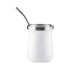 Kit Tereré Cuia Térmica 250ML com Bomba Inox Mantém Gelado para Uso Diário Branco Kit Tereré Cuia Térmica 250ML com Bomba Inox Mantém Gelado para Uso Diário Branco