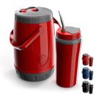 Kit Tererê Garrafa 2,5 L Copo Térmico 650 ml Bomba Inox