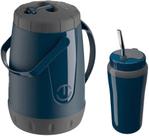 Kit tererê jarra pavia 2,5L e copo térmico 650ml Unitermi Azul escuro Kit tererê jarra pavia 2,5L e copo térmico 650ml Unitermi Azul escuro