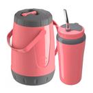 Kit Tererê Unitermi 2,5L Copo Térmico 650ml com Bomba Inox Praticidade e conservação térmica