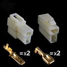Kit Terminal Conector 2 Vias c Trava