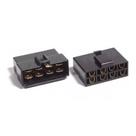 Kit terminal conector 8 vias nylon