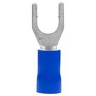 Kit Terminal Pré-Isolado Forquilha M5 Fio 1,5/2,5mm Azul 10 Unidades - CRIMPER