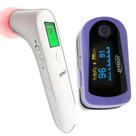 Kit Termômetro Clínico GTech Digital de Testa Sem Contato + Oxímetro De Pulso Portátil Gtech Modelo Oled Graph
