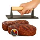 Kit Termômetro Culinário e Prensa para Carne Frango Cozinha