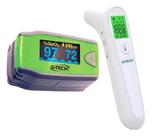 Kit Termometro Infravermelho A Distancia Com Oxímetro Pediatrico Infantil Kit Termometro Infravermelho A Distancia Com Oxímetro Pediatrico Infantil