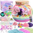 Kit Terrarium Kiddgroo Unicorn com luz noturna LED para crianças