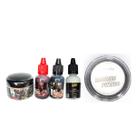 Kit Terror,Sangue, Queimadura, Massa, Latex e Pancake Branco