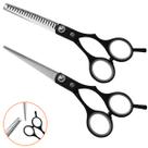 Kit Tesoura Profissional Dentada Reta Cabeleireiro Barbeiro Kit Tesoura Profissional Dentada Reta Cabeleireiro Barbeiro