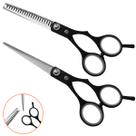 Kit Tesoura Profissional Dentada Reta Cabeleireiro Barbeiro Kit Tesoura Profissional Dentada Reta Cabeleireiro Barbeiro