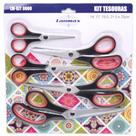 Kit Tesouras Emborrachadas Lanmax - 5 Unidades Kit Tesouras Emborrachadas Lanmax - 5 Unidades