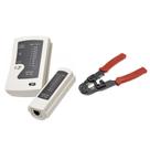 Kit Tester Testador de Cabo RJ45 RJ11 e Alicate de Crimpar
