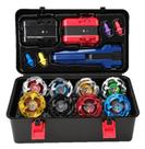 Kit Thunder Gyro X Com 2 Lançadores E Maleta Brinquedo Infantil 8 Piões de Batalha