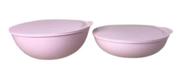 Kit Tigela Allegra 2peças Rosa Bebê