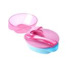 Kit Tigela Com Tampa E Colher Bowls Tommee Tippee Easy Scoop Rosa