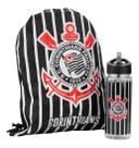 Kit Timão Corinthians Garrafa Bico 450ml + Mochila Saco Kit Timão Corinthians Garrafa Bico 450ml + Mochila Saco