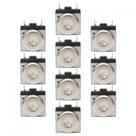 Kit Timer Mecânico Haste Curta Forno Elétrico - 10Peças Metálico Bivolt