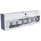 Kit Tinta Acrílica Tons Cinza c/ 7 Cores 37ml Talento Kit Tinta Acrílica Tons Cinza c/ 7 Cores 37ml Talento