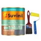 Kit Tinta Base Água 900ml Suvinil Cores + Pincel 2 Polegadas + Rolinho 9cm