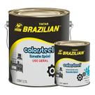 Kit Tinta Epóxi Cinza Escuro 2,7L + Endurecedor Brazilian
