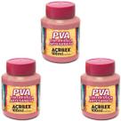 Kit Tinta Fosca Artesanato PVA Flamingo 3x 100ml Acrilex
