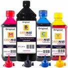 Kit Tinta Lexmark Compatível BK 01 Litro e Coloridas 250ml
