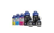 Kit Tinta Original Brother c/5 unids Dcp-t820dw T4500w T720w(2b/ 1c/ 1m / 1y)