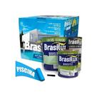 Kit Tinta Para Piscina Branco Pu 4,5L Brasilux