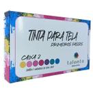 Kit Tinta Para Tela Primeiros Passos Talento 7 Cores Caixa 2