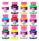 Kit Tinta PVA Fosca 12 Cores Para Artesanato E Escola Kit Tinta PVA Fosca 12 Cores Para Artesanato E Escola