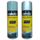 Kit tinta spray aluminio brilhante + primer 350ml vonder