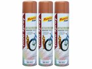 Kit Tinta Spray Cobre Metalico 400ml Uso Geral Mundial Prime 3 Unidades