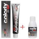 Kit Tintura Itely 8N Loiro Claro 60ml + Água Oxigenada 6% 20 volumes 60ml
