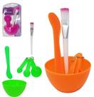 Kit tintura para cabelo com pote + pincel / espatula e dosador 6 pecas colors - FU XING