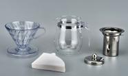 Kit Tipo Hario V60 Pour Over Coar Café Ou Chá Coador T-02
