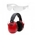 Kit Tiro Proteção Militar Tatico Esportivo Epi Balistico Abafador e Oculos