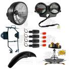 Kit Titan 125 Ano 2000 a 2004 / Farol Completo / Painel Completo / 4 Piscas / Paralama / Suporte Aranha Farol