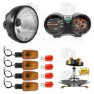 Kit Titan 150 Ano 2004 a 2008 / Farol Completo / Painel Completo / 4 Piscas Seta Universal Titan Fan 125 150 Kit Titan 150 Ano 2004 a 2008 / Farol Completo / Painel Completo / 4 Piscas Seta Universal Titan Fan 125 150