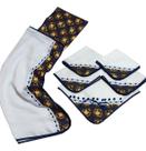 Kit Toalha de Banho + 4 Fraldinha de Boca + 1 Manta Fralda - Mãe e Filho Enxovais