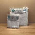 Kit Toalha de Banho e 3 Paninhos de Boca/Babitas Branco - Laço Bebê