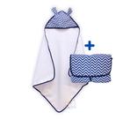 kit Toalha de Banho Infantil com Capuz + Trocador de Fraldas Portátil - Várias Estampas kit Toalha de Banho Infantil com Capuz + Trocador de Fraldas Portátil - Várias Estampas