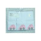 Kit toalha de boca malha 03 pçs - carrinhos rosa