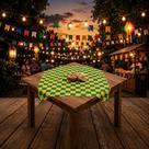 Kit Toalha De Mesa de Tecido Cobre Mancha Futebol Brasil Festa Junina do Hexa 70 x 70cm