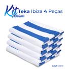 KIT-Toalha de Piscina Hotel Ibiza Azul Teka Profiline 4 Peças Banhão - Teka KIT-Toalha de Piscina Hotel Ibiza Azul Teka Profiline 4 Peças Banhão - Teka