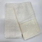 Kit Toalha Lavabo 02 Peças Renda Yasmin Dakota 100% Algodão Bouton - Pérola Kit Toalha Lavabo 02 Peças Renda Yasmin Dakota 100% Algodão Bouton - Pérola