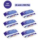 KIT TOALHA UMEDECIDA BABY BYN PREMIUM 600FLS (6und x 100Fls)