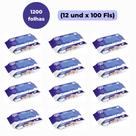 Kit Toalha umedecida Baby Byn Premium (sem álcool) com 1200 un. - 12 pacotes com 100 un