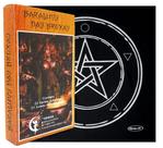 Kit Toalha Wicca Pentagrama Prata e Baralho das Bruxas